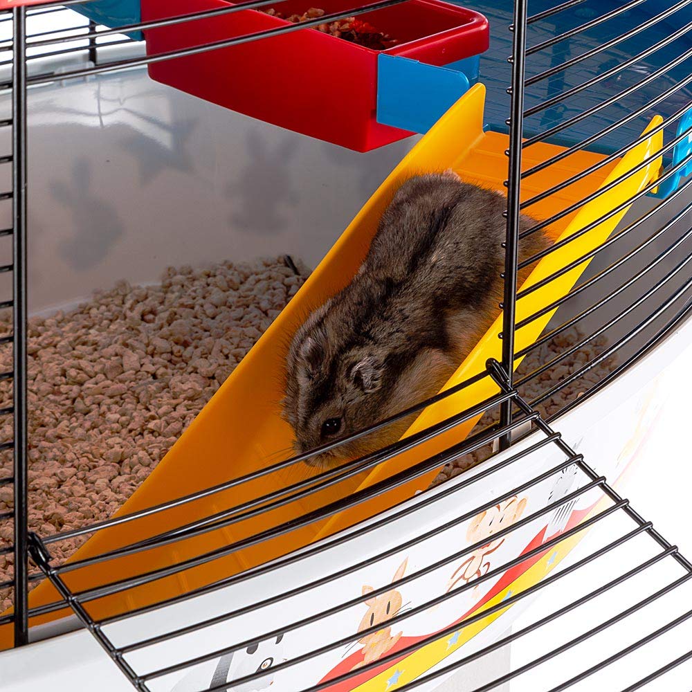 ferplast-circus-fun-cage-3-tages-pour-hamster-et-souris-49-5-x-34-x-42-5-cm-noir image 5