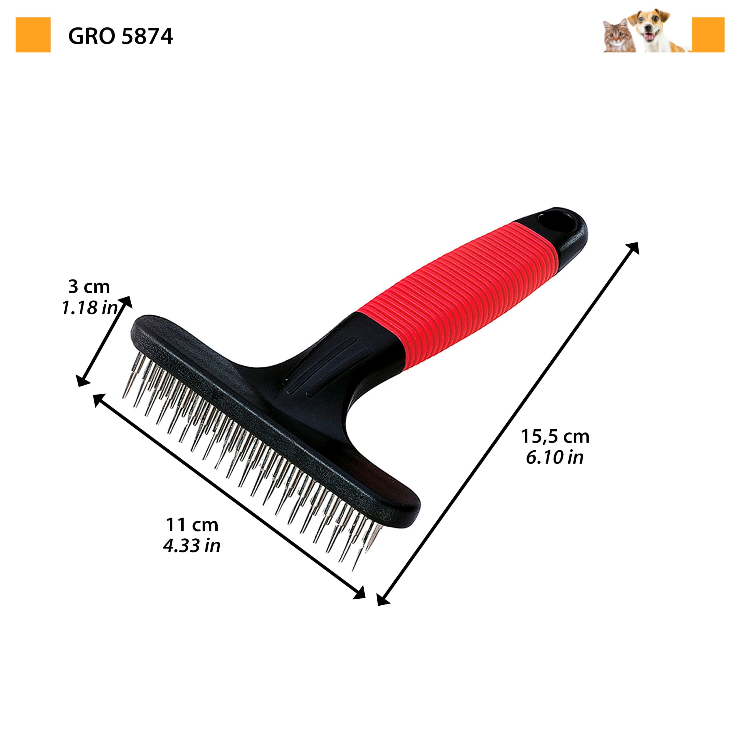 ferplast-gro-5874-peigne-r-teau-double-rang-e-pour-chiens-et-chats-poils-moyens- image 3