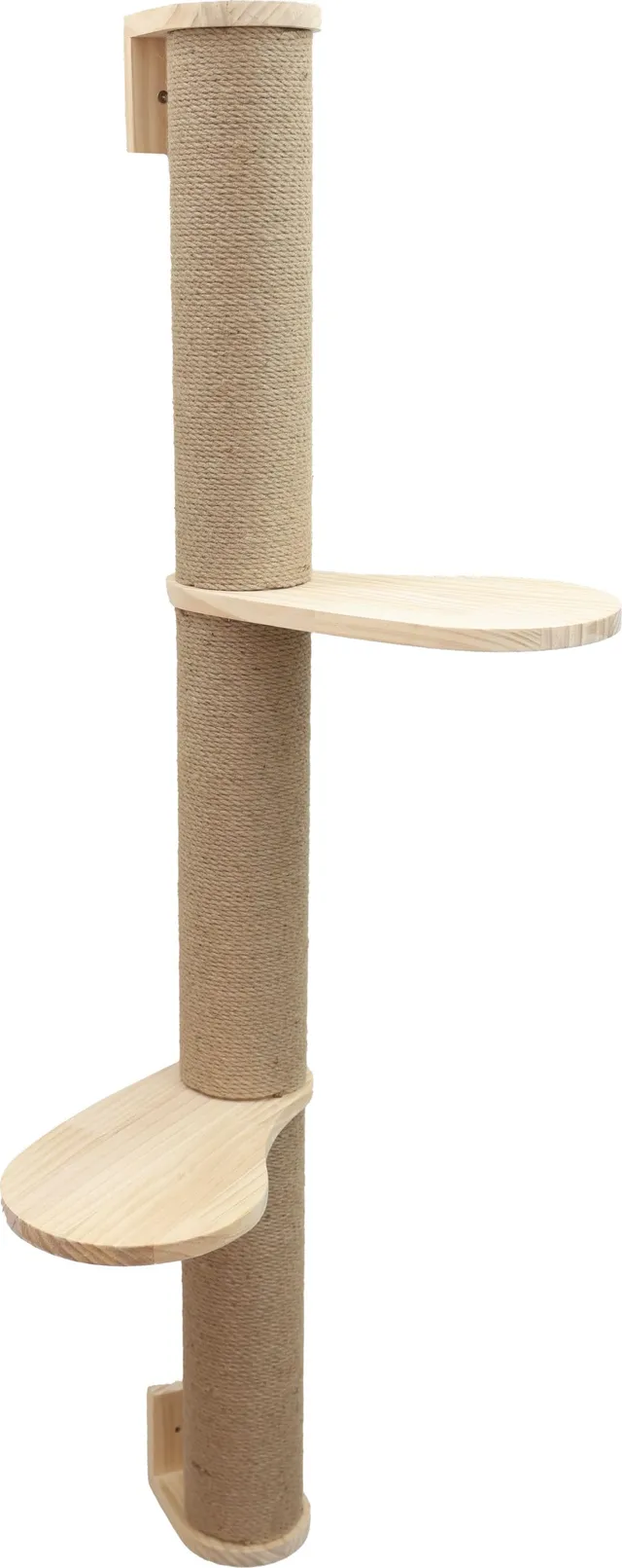 kerbl-pet-arbre-chat-timber-naturel-127-cm-bois-massif-et-jute image 1