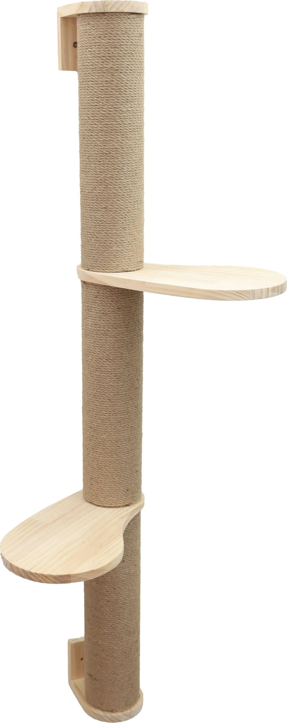 kerbl-pet-arbre-chat-timber-naturel-127-cm-bois-massif-et-jute image 1