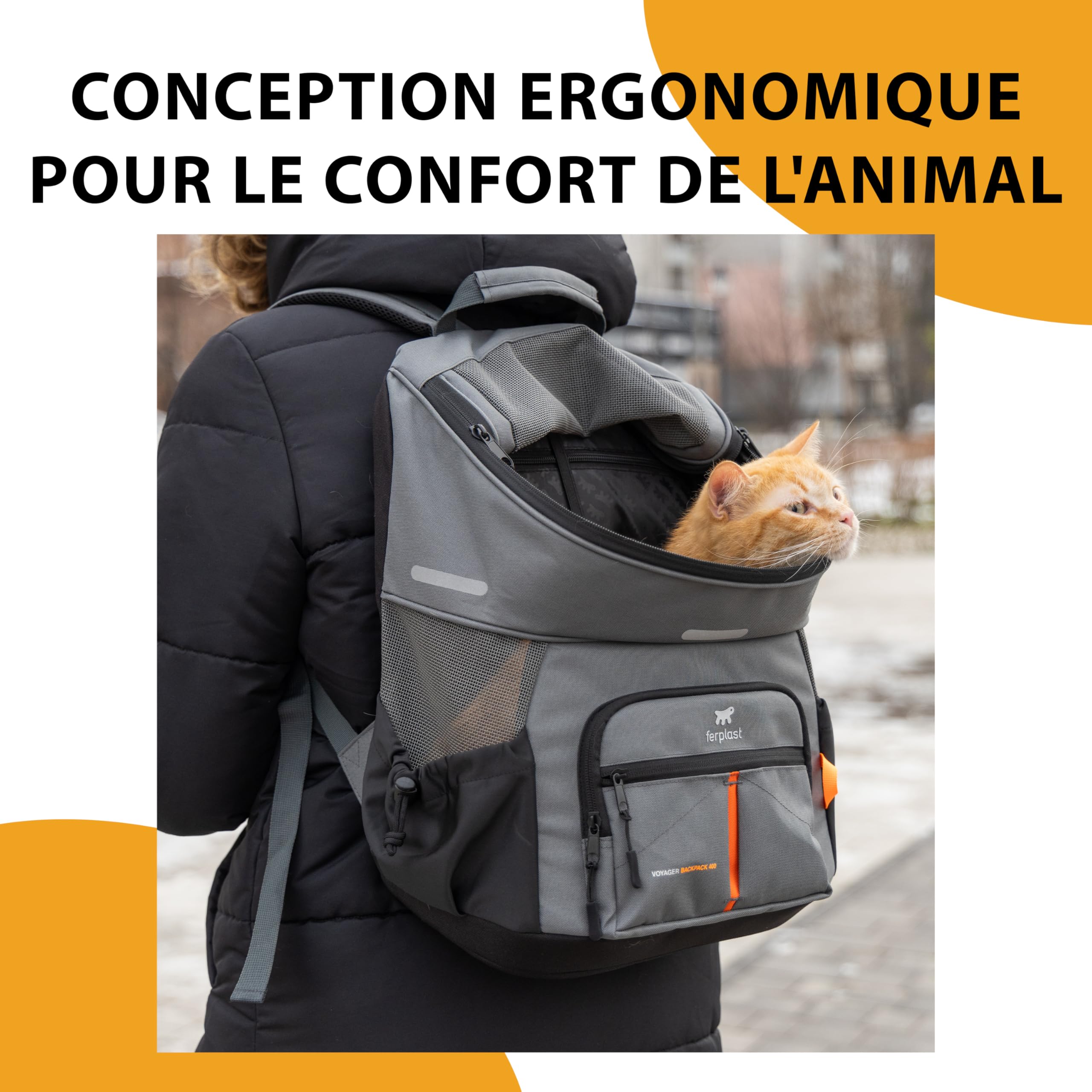 ferplast-voyager-backpack-350-sac-dos-transport-chat-et-chien-29x21x36h-cm-max-1 image 2