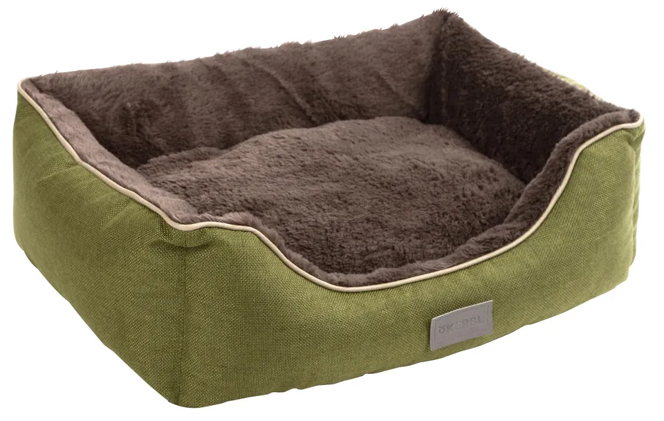 kerbl-pet-lit-douillet-samuel-panier-chien-et-chat-50x40x15cm-vert-gris-fonc image 1