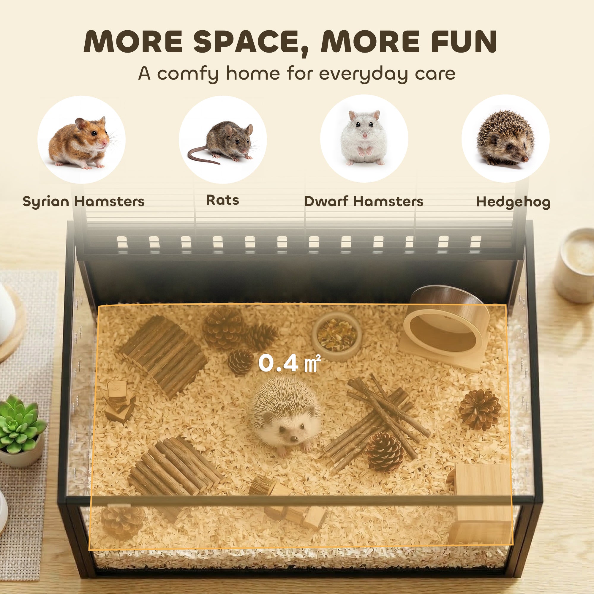 pawhut-cage-hamster-acrylique-avec-dessus-ouvrant-81-x-51-x-53-cm-noir image 6