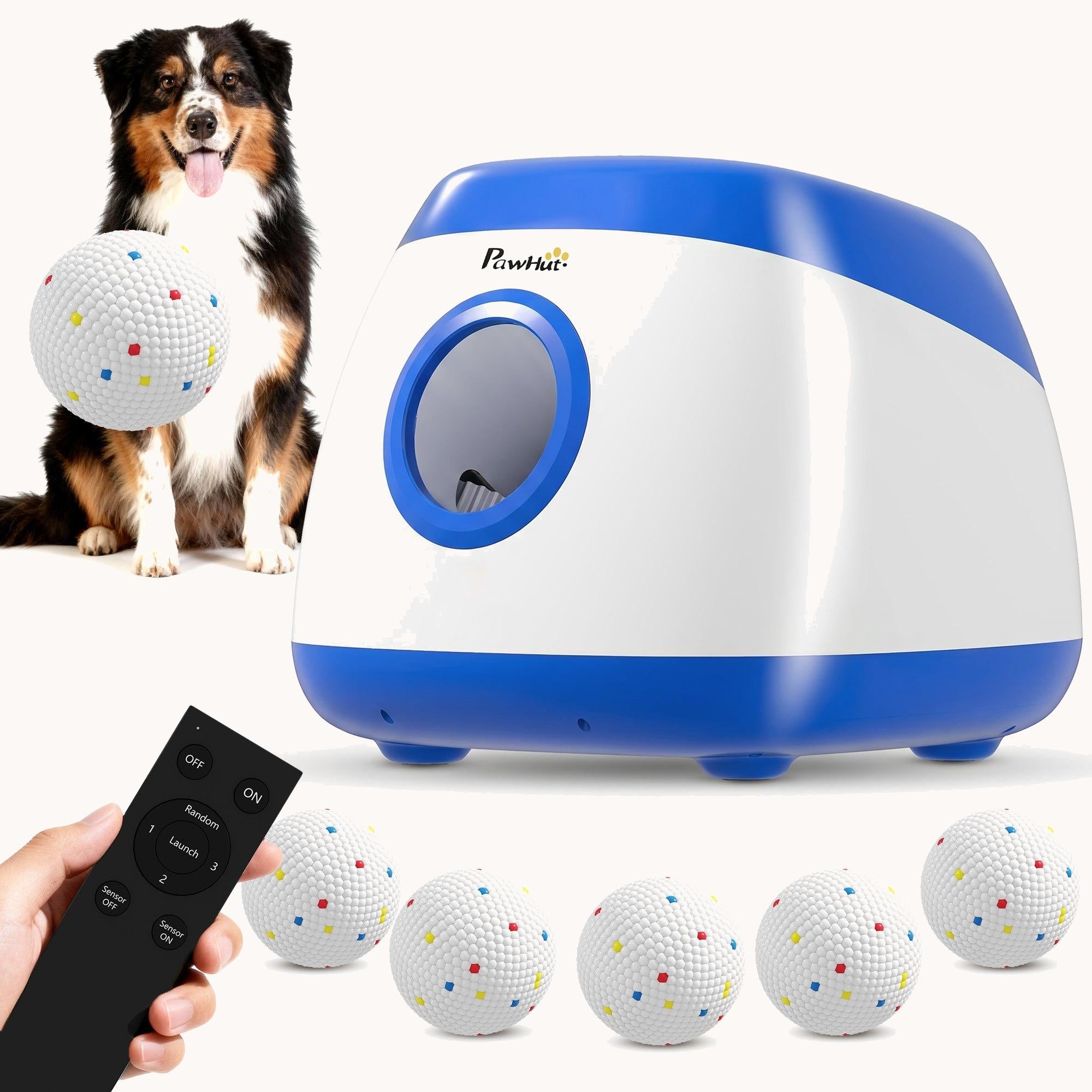 pawhut-lanceur-de-balles-automatique-pour-chien-avec-t-l-commande-3-distances-26 image 1