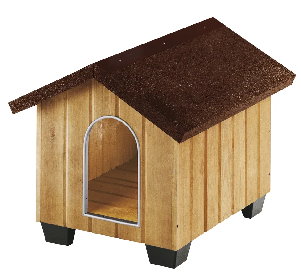 ferplast-domus-large-niche-d-ext-rieur-en-bois-fsc-pour-chien-avec-porte-alumini image 1