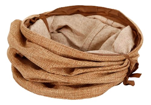 kerbl-pet-tunnel-de-jeu-pour-rongeurs-marron-50-cm-18-cm-toile-3-entr-es image 5