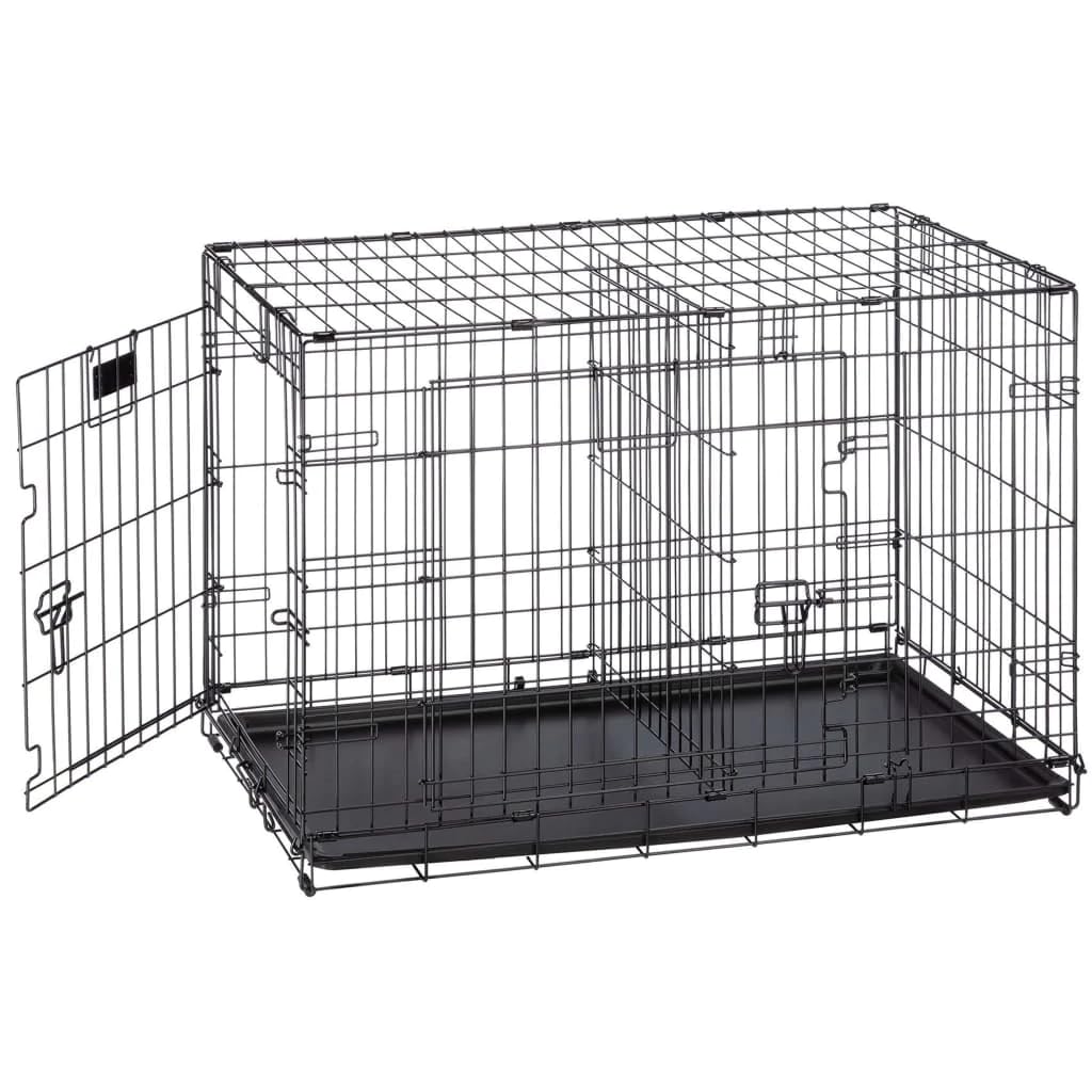 ferplast-dog-inn-90-cage-de-transport-pliable-m-tal-noire-92-7-x-58-1-x-h-62-5-c image 3