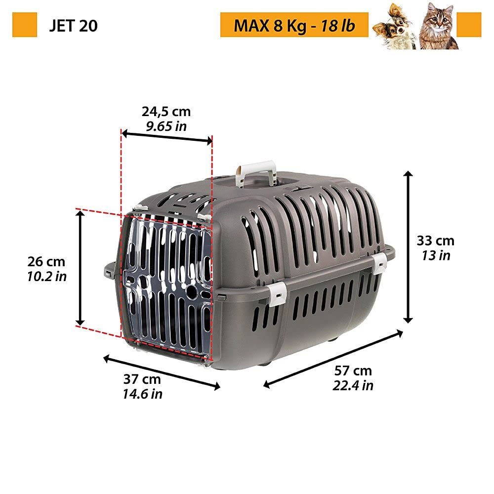 ferplast-jet-20-caisse-de-transport-chat-et-petit-chien-8-kg image 2