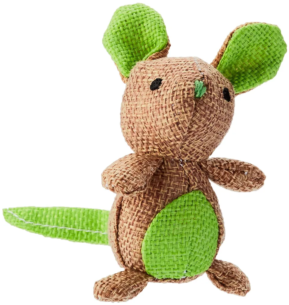 kerbl-pet-souris-nature-en-lin-7-x-9-5-cm-avec-catnip-pour-chat image 1