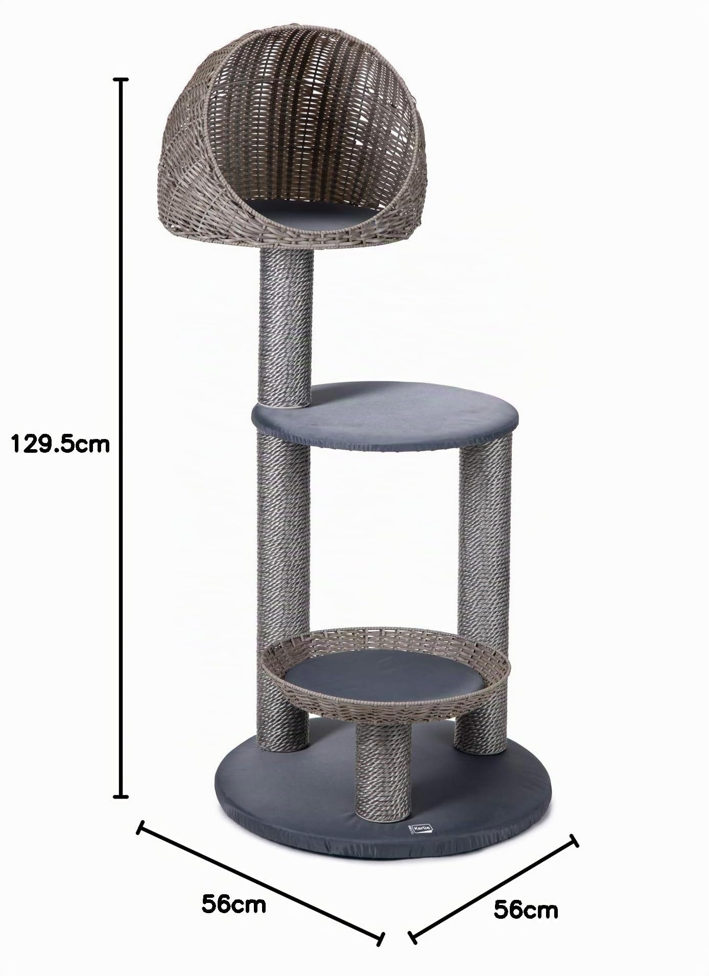 karlie-outdoor-arbre-chat-rixy-gris-56-x-56-x-129-5-cm-r-sistant-intemp-ries image 8
