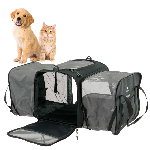 ferplast-voyager-pro-sac-de-transport-chat-et-chien-15-kg-49-x-37-x-39-cm-noir image 1