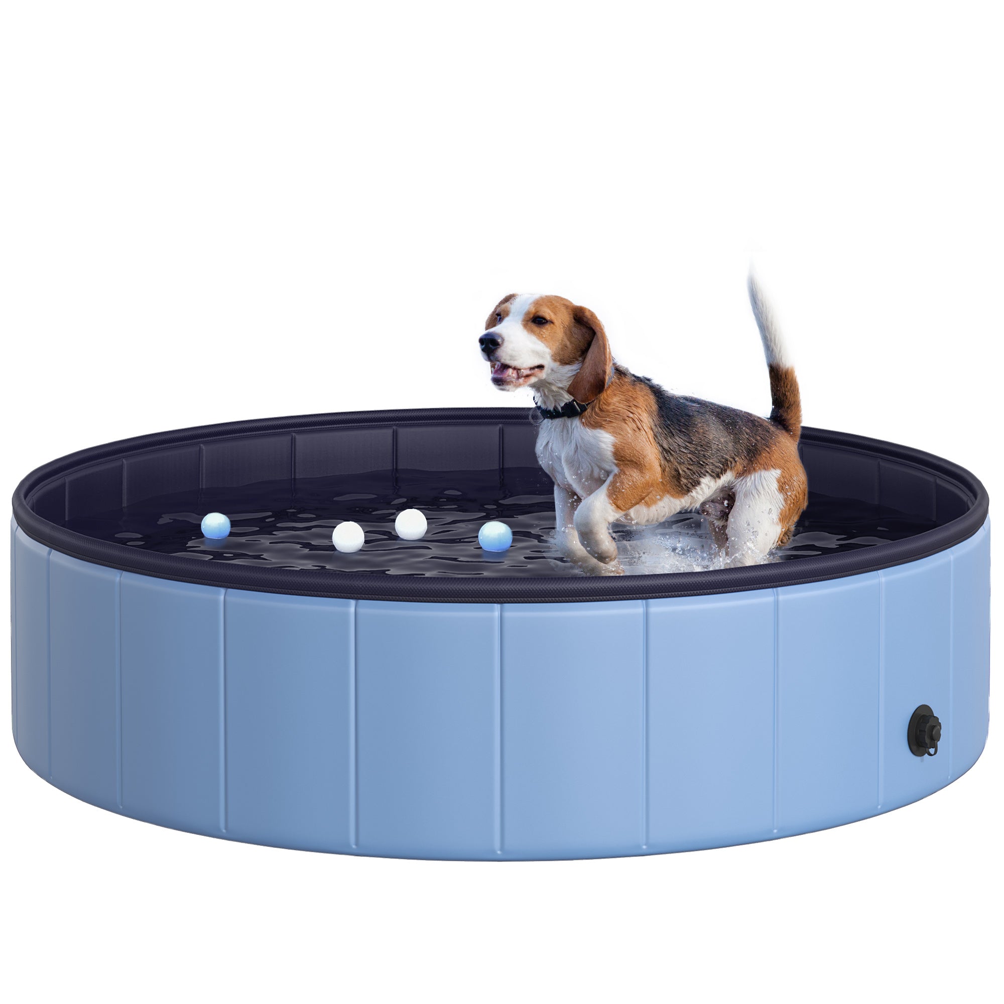 pawhut-piscine-pliable-pour-chien-antid-rapante-120-x-30-cm-bleue image 1