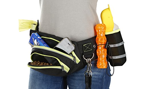 kerbl-active-sac-banane-entra-nement-chien-noir-jaune-ceinture-70-120-cm image 7