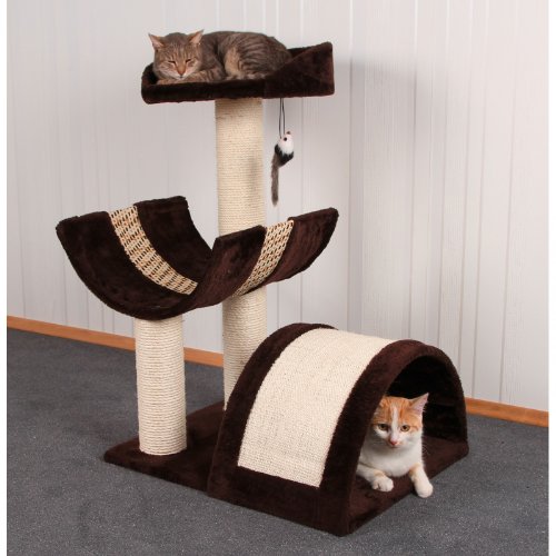 kerbl-safari-arbre-chat-60-cm-beige-avec-couchage-et-griffoir image 4