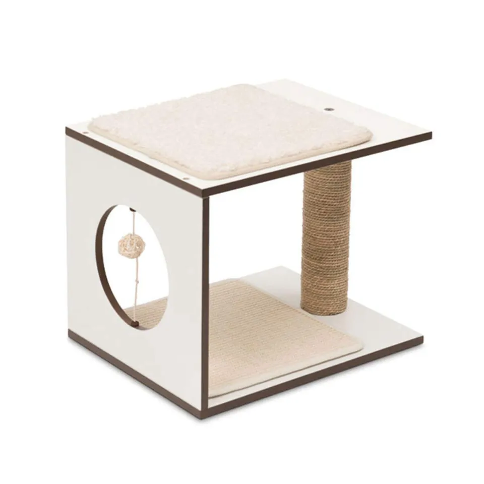 catit-vesper-stol-arbre-chat-tabouret-blanc image 1