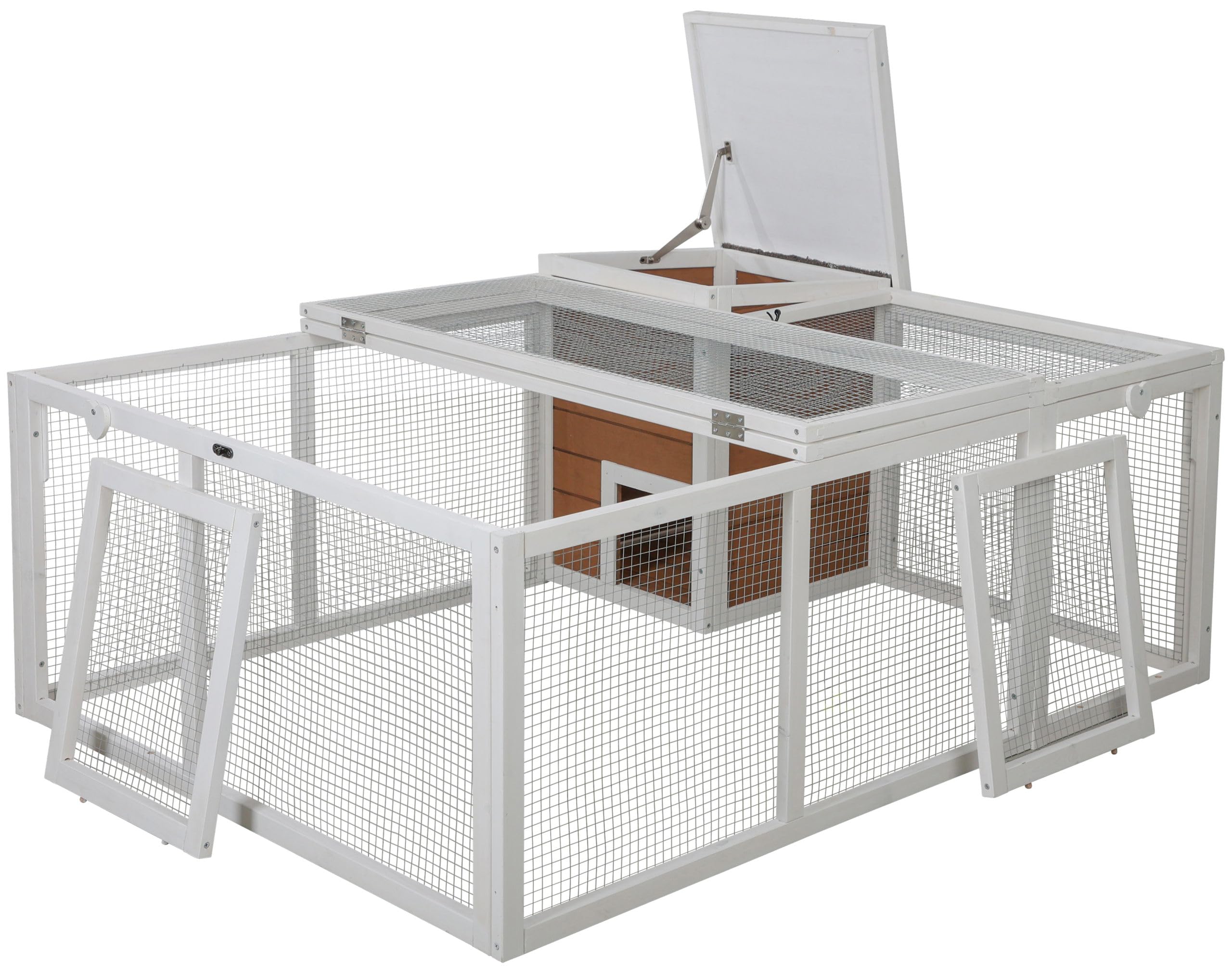 kerbl-pet-enclos-ext-rieur-avec-abri-int-gr-132x102x59-cm-pour-lapin-maison-en-b image 2
