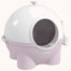 pawhut-bac-liti-re-pour-chat-ferm-avec-couvercle-et-tapis-anti-fuites-rose-clair image 2