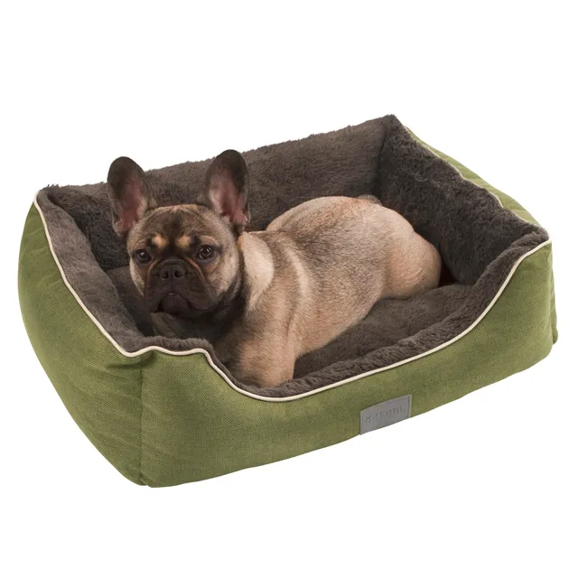 kerbl-samuel-panier-pour-chien-et-chat-60x50x17cm-vert-gris-fonc image 1