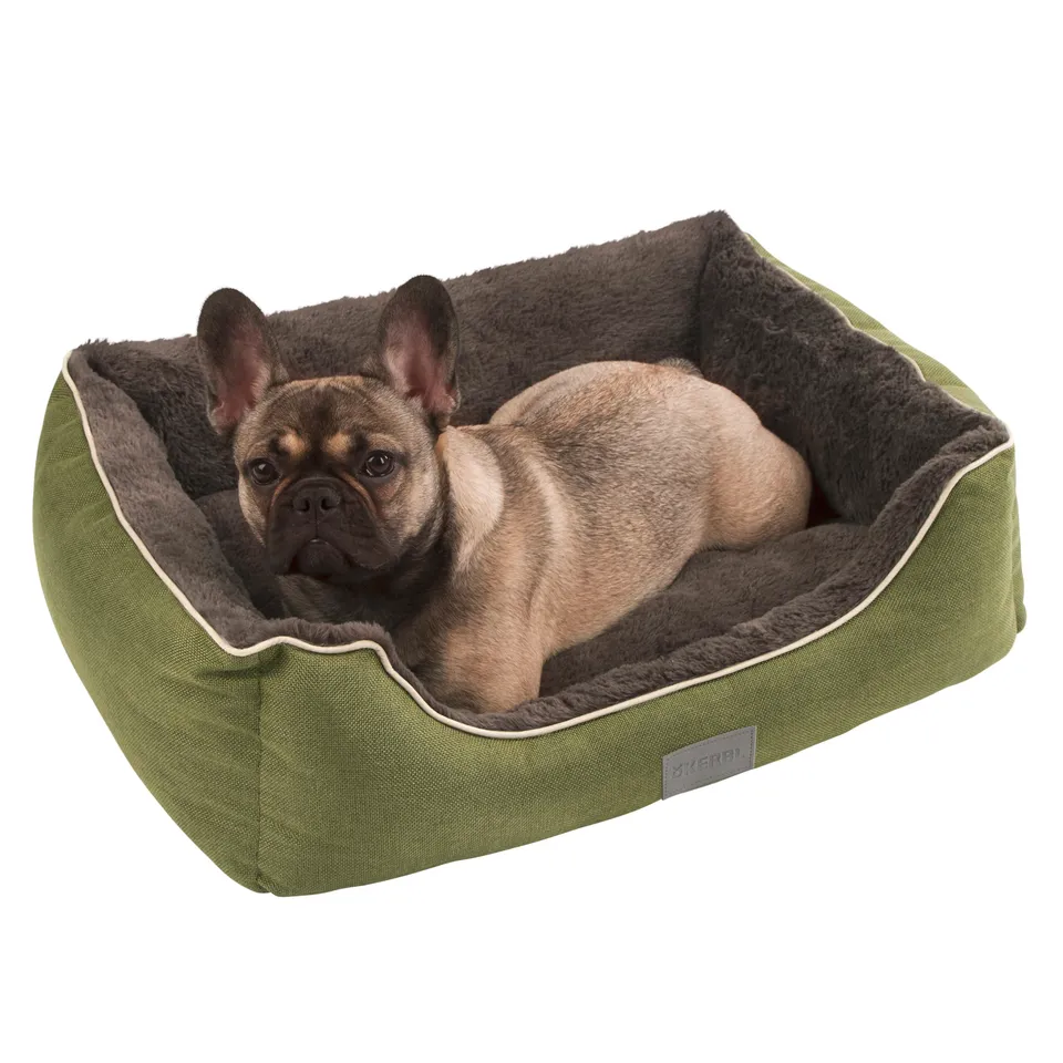 kerbl-samuel-panier-pour-chien-et-chat-60x50x17cm-vert-gris-fonc image 1