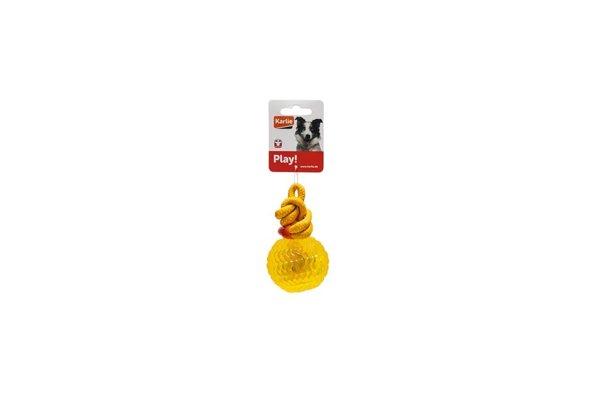 karlie-good4fun-balle-tpr-avec-corde-pour-chien-couleurs-vari-es image 3