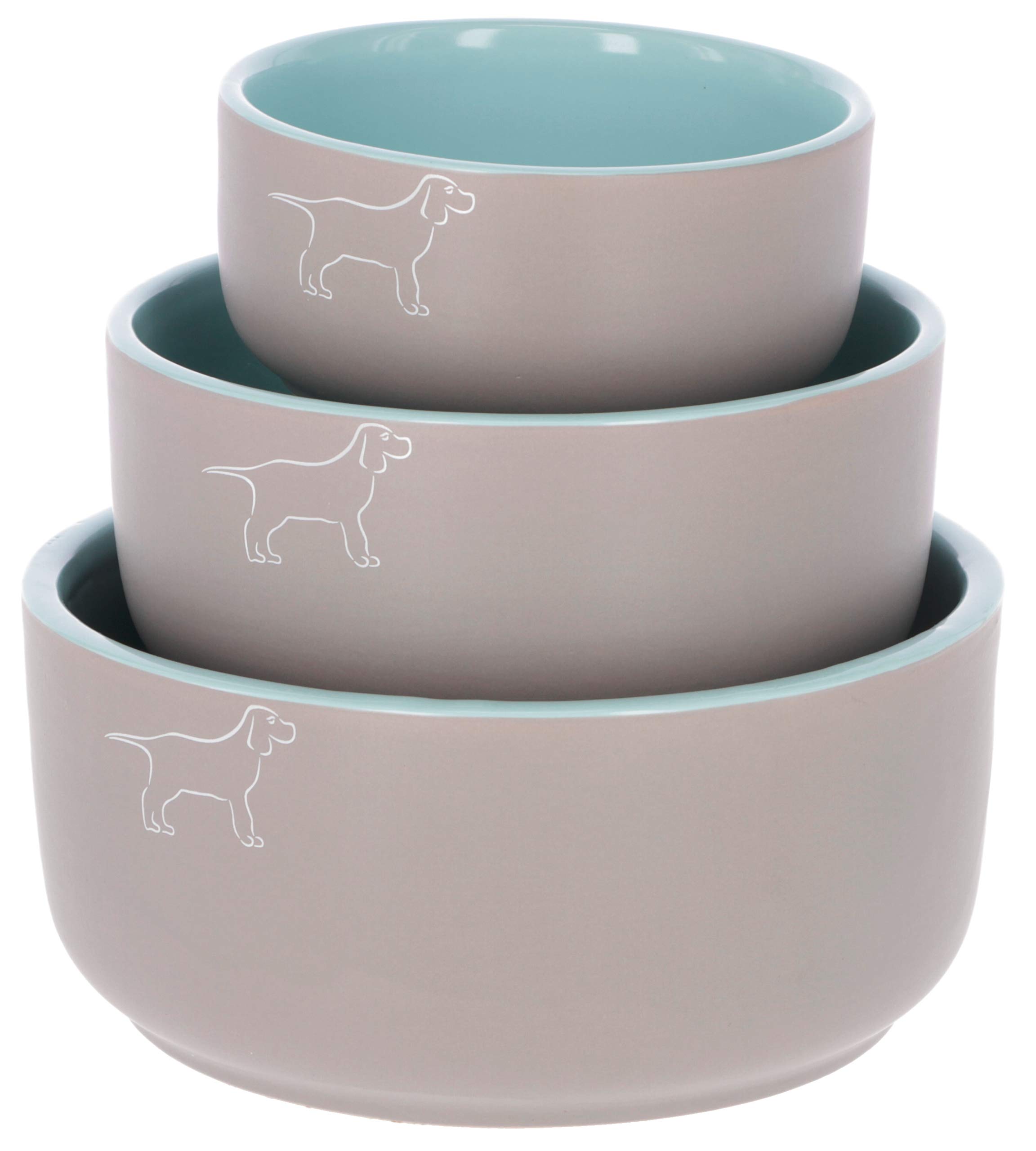 kerbl-pet-gamelle-en-c-ramique-spirit-gris-turquoise-500-ml image 4