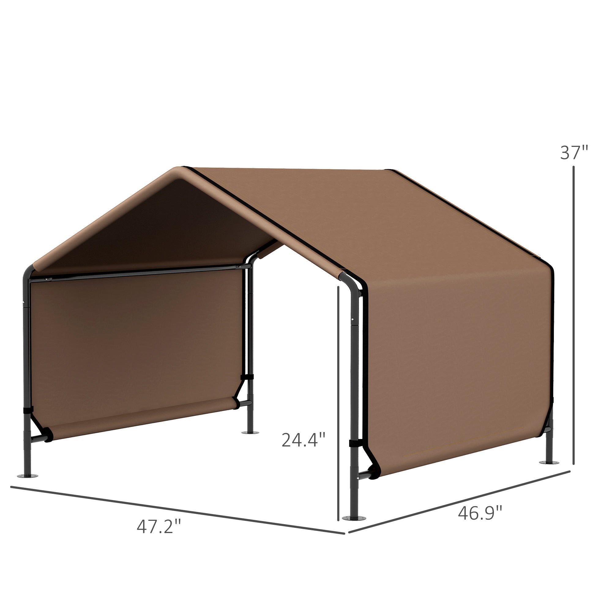 pawhut-tente-d-ombre-portable-pour-chien-imperm-able-pour-patio-et-ext-rieur-mar image 5