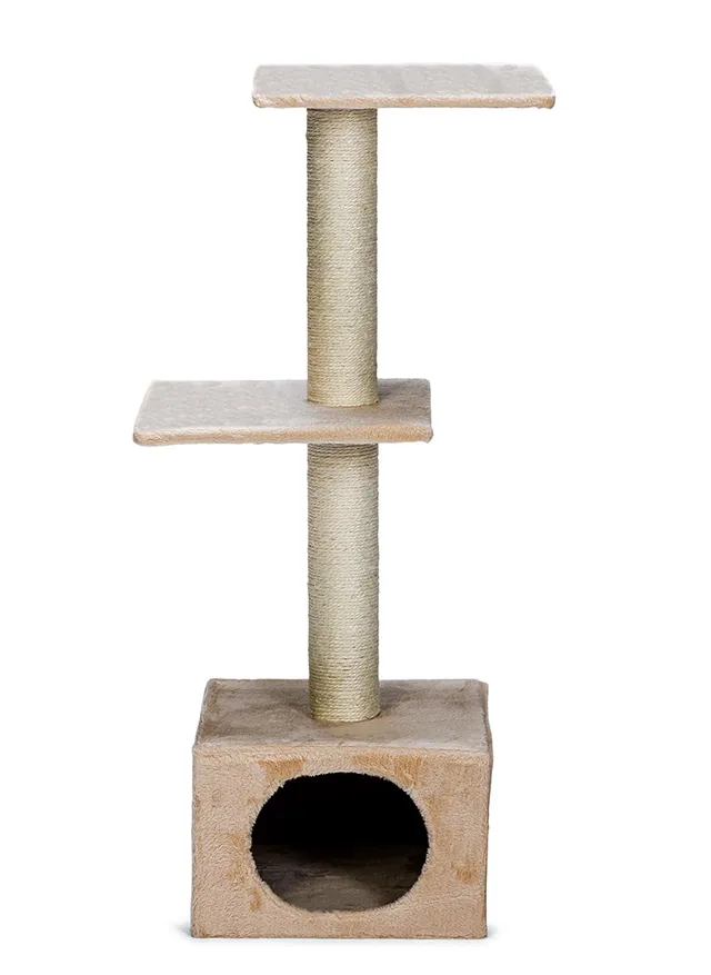 karlie-smaragd-arbre-chat-beige-3-niveaux-35-x-35-x-103-cm image 1