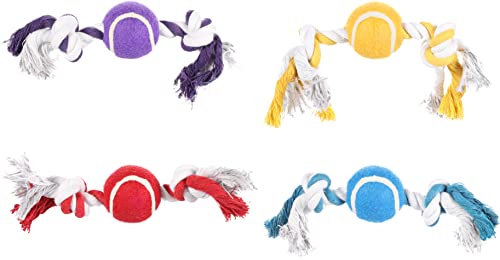 karlie-flamingo-quinn-jouet-chien-corde-2-n-uds-avec-balle-tennis-30-x-6-5-x-6-5 image 7