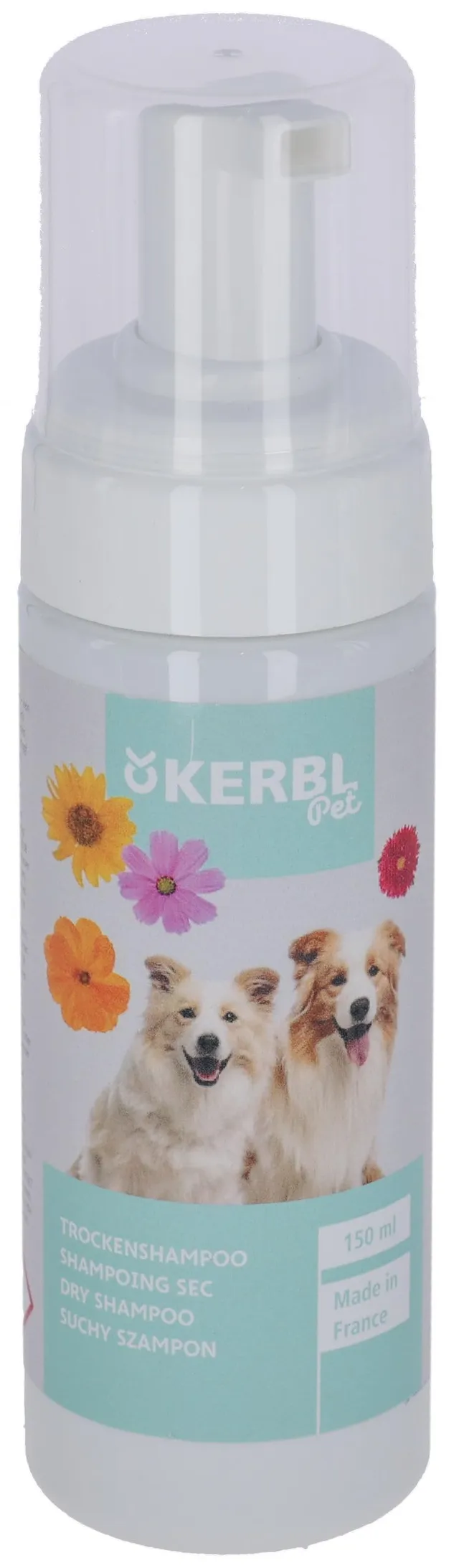 kerbl-pet-shampooing-sec-mousse-pour-chien-150-ml-parfum-floral image 1