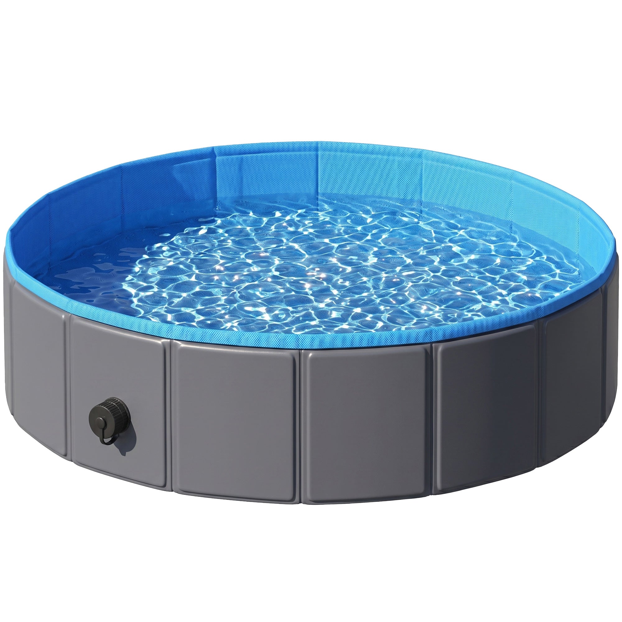 pawhut-piscine-chien-pliable-100x30-cm-pvc-antid-rapante-bleue image 2