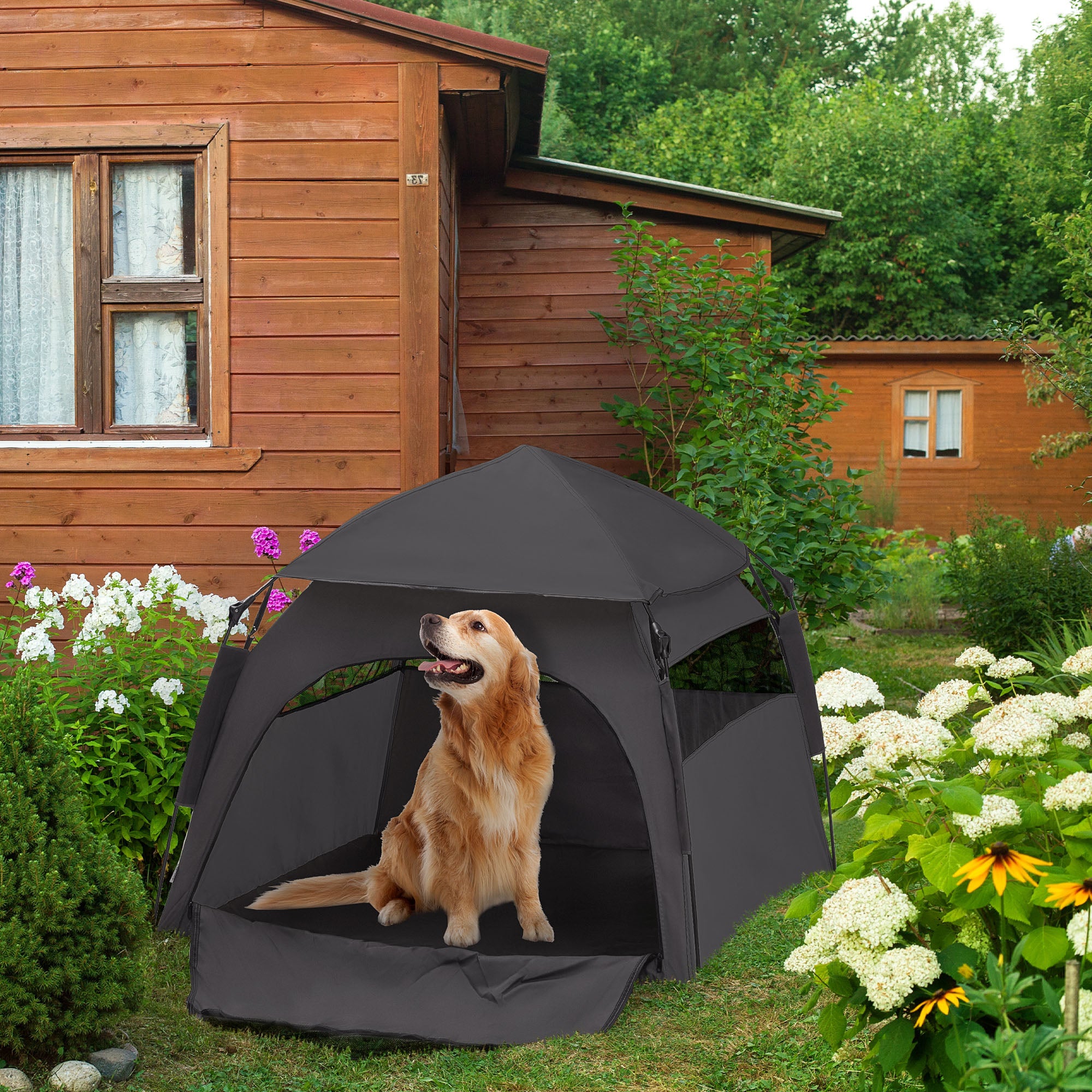 pawhut-tente-de-jeu-pliable-pour-chiens-et-chats-xl-en-oxford-r-sistant-l-eau-gr image 4
