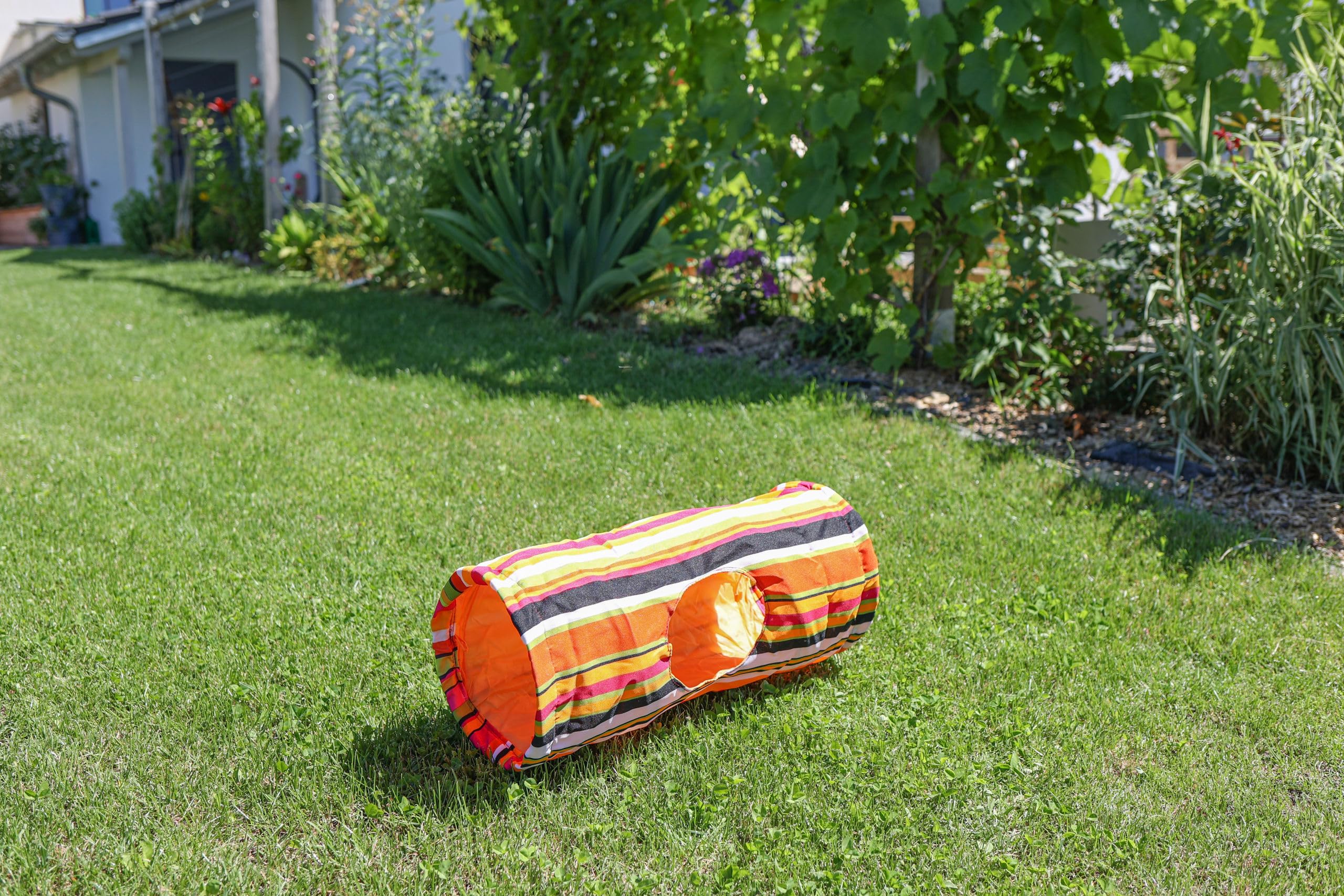 kerbl-tunnel-de-jeu-bruissant-nylon-orange-60-cm-25-cm image 3