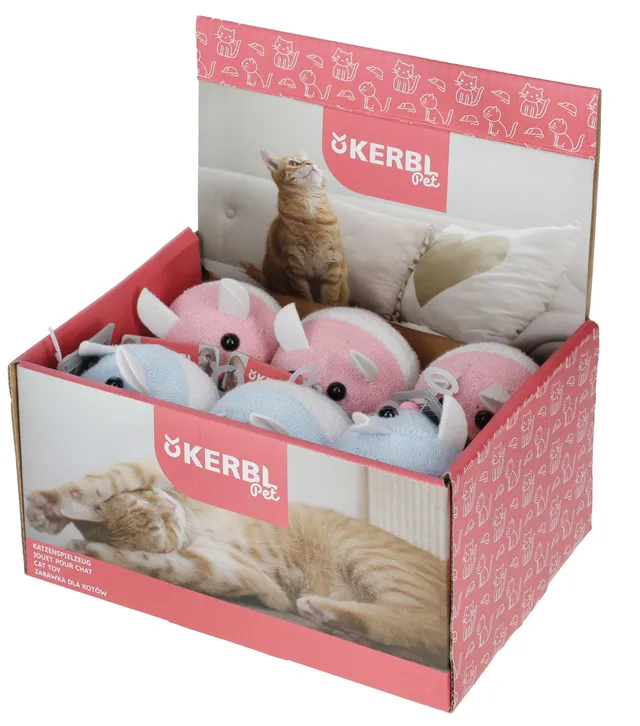 kerbl-shakin-jolly-terry-souris-ponge-m-canique-7-cm-pour-chat image 1