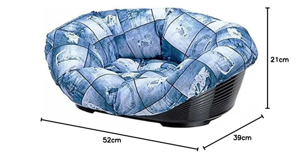 ferplast-70222090-niche-panier-chien-et-chat-plastique-avec-coussin-coton image 1