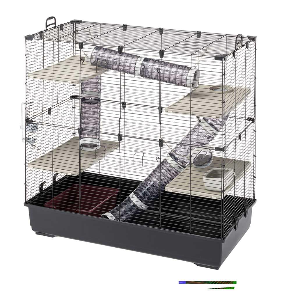 ferplast-sara-xl-cage-furet-et-chinchilla-4-niveaux-99-5-x-53-x-h-108-cm-m-tal-e image 1