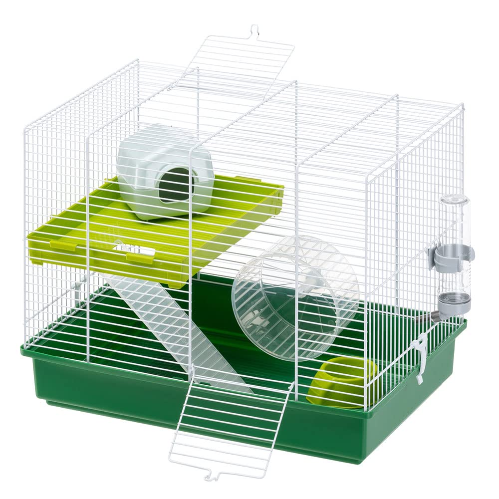 ferplast-hamster-duo-cage-hamster-2-tages-46-x-29-x-h-37-5-cm-avec-accessoires image 2