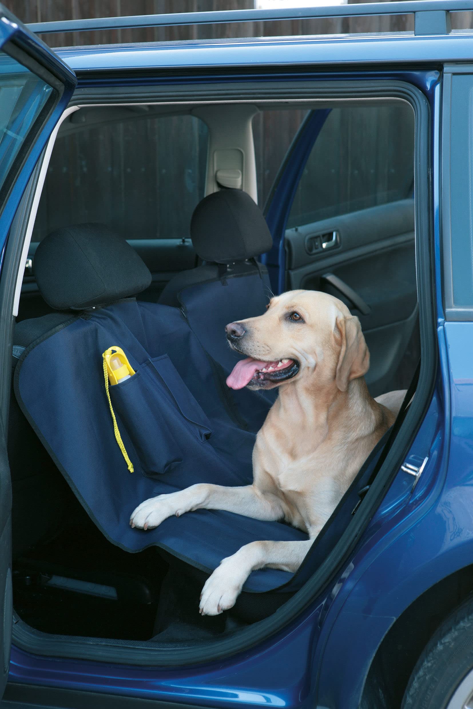 kerbl-couverture-multifonction-chien-avec-gourde-de-voyage-140x150-cm-bleu image 2