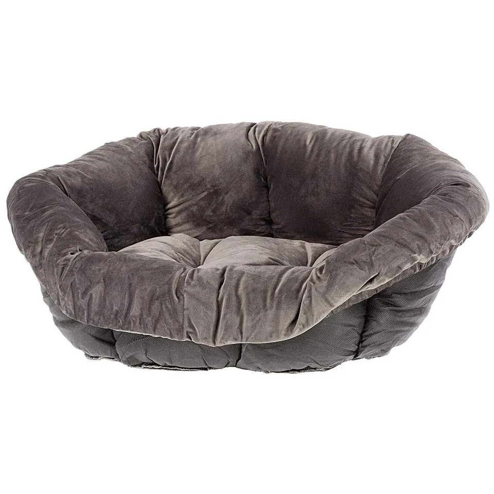 ferplast-sofa-prestige-6-coussin-pour-panier-chien-et-chat-73x55-cm-gris-velours image 1