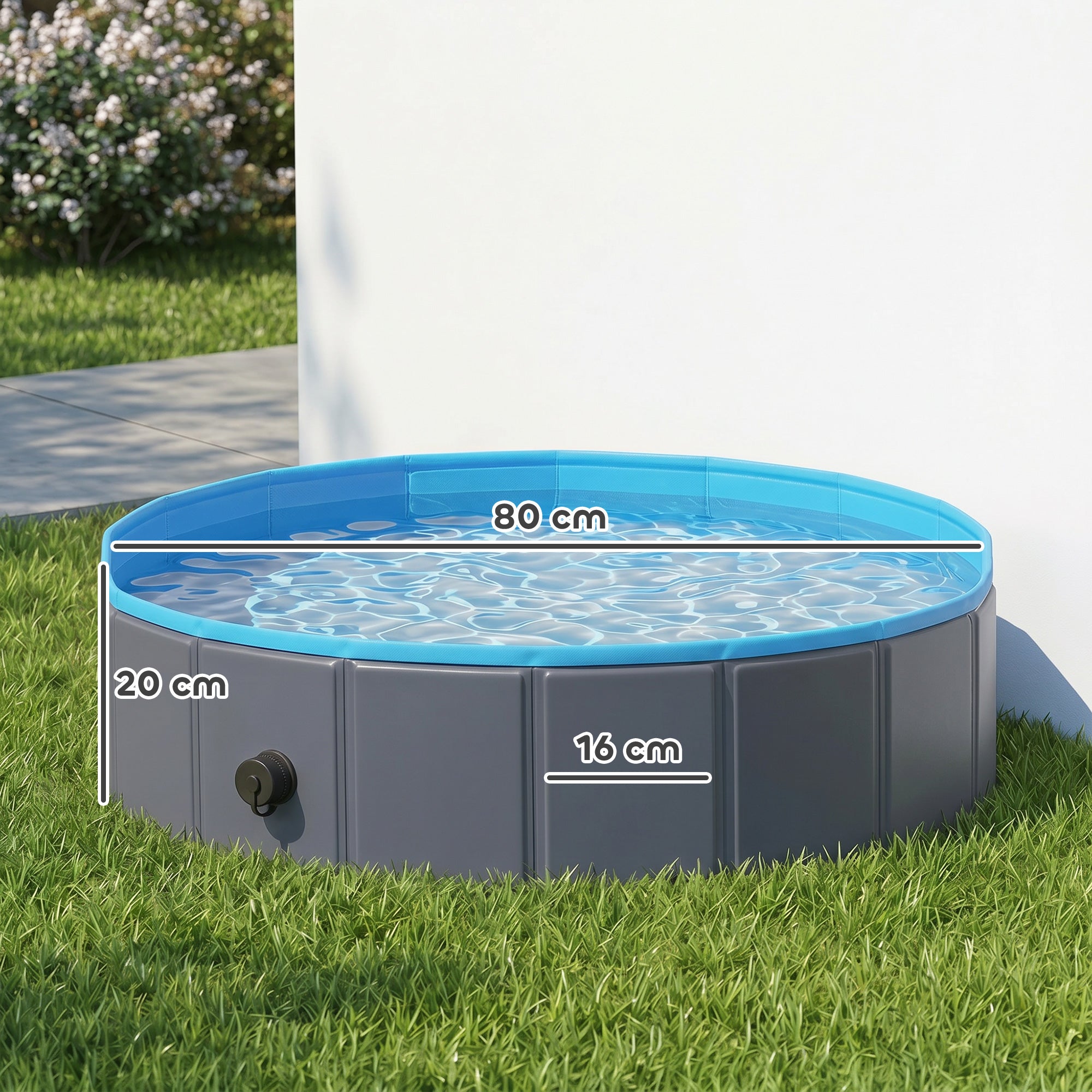 pawhut-piscine-chien-pliable-80-x-20-cm-fond-antid-rapant-bleu-et-gris-fonc image 5