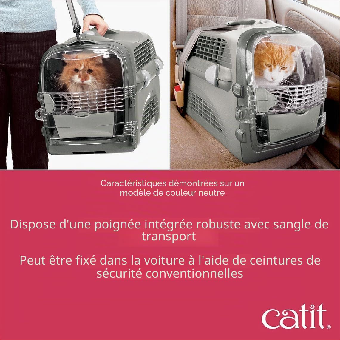 catit-cage-de-transport-cabrio-pour-chat-rouge-cerise image 3
