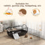 pawhut-cage-lapin-46-5-avec-enclos-pliable-roulettes-et-biberon-habitat-petit-an image 7