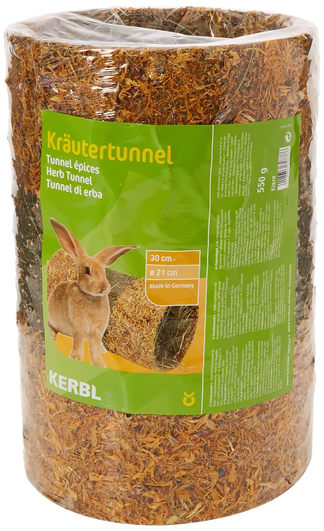 kerbl-pet-tunnel-d-herbes-l-30-x-21-cm-550-g-foin-et-herbes image 1