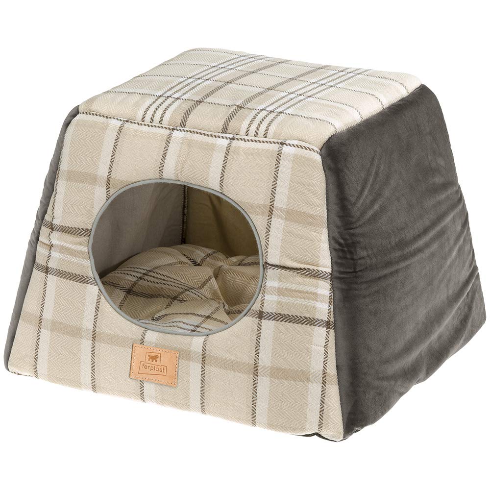 ferplast-edinburgh-coussin-lit-pour-chien-et-chat-marron-taille-m image 1