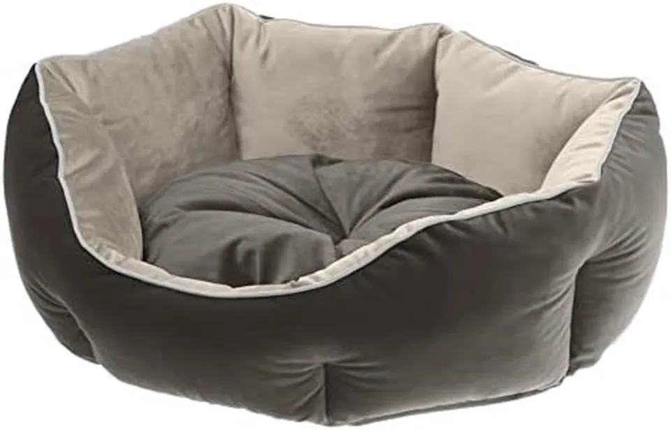 ferplast-queen-45-coussin-pour-chien-et-chat-beige-gris image 1