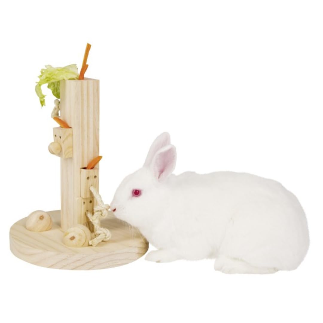 kerbl-feedtree-jeu-de-r-flexion-en-bois-naturel-pour-petit-animal image 3