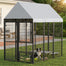 pawhut-chenil-ext-rieur-183-x-122-x-183-cm-extensible-avec-toit-et-3-portes image 4