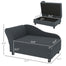 pawhut-canap-chien-petit-avec-coffre-cach-et-mousse-2-pouces-gris-fonc image 4