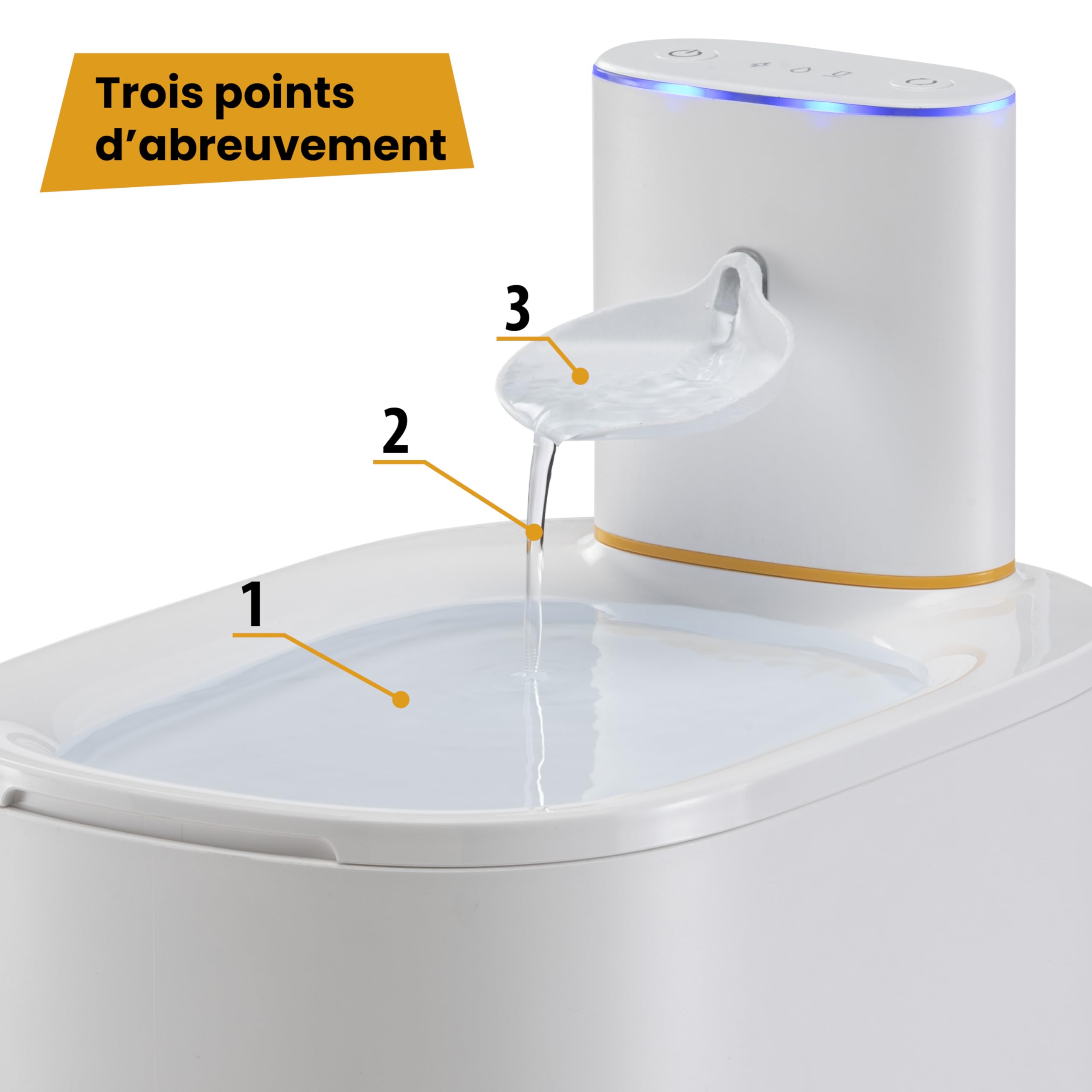 ferplast-astra-fontaine-eau-pour-chat-3-l-avec-capteur-de-mouvement image 3
