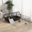 pawhut-cage-lapin-46-5-avec-enclos-pliable-roulettes-et-biberon-habitat-petit-an image 3