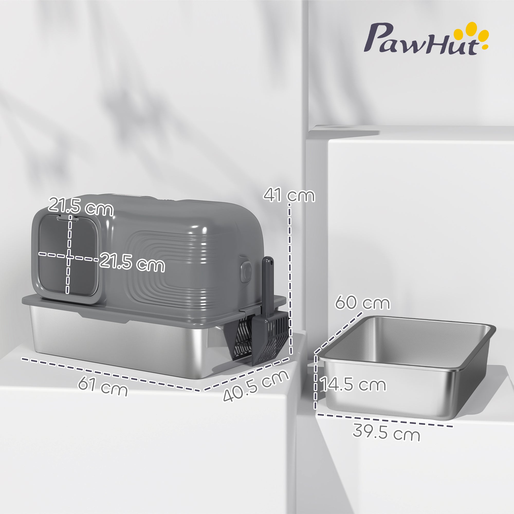 pawhut-bac-liti-re-xl-65-l-inox-avec-d-sodorisant-plasma-anti-odeur image 5